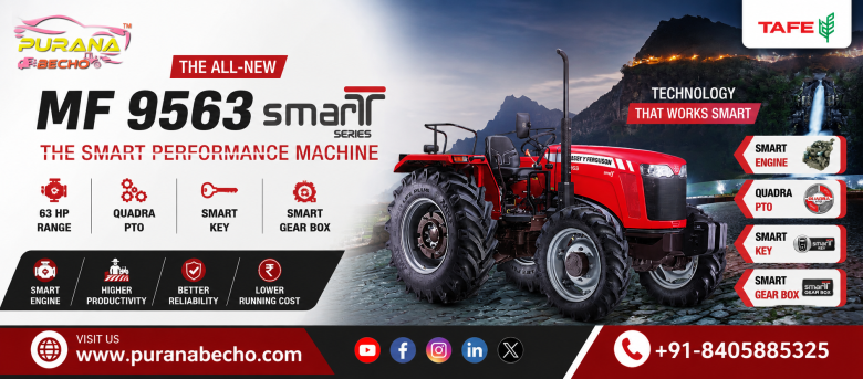Massey Ferguson MF 9563 SMART Series Tractor: Price, Specifications, Features & Performance Review