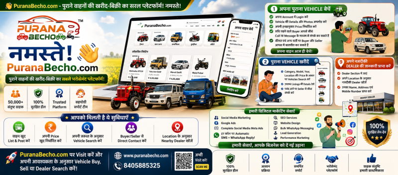 The Simplest Online Platform to Buy, Sell & Find Used Vehicles Across India